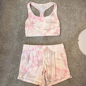TYE-DYE BOUTIQUE BRALETTE/SHORT SET